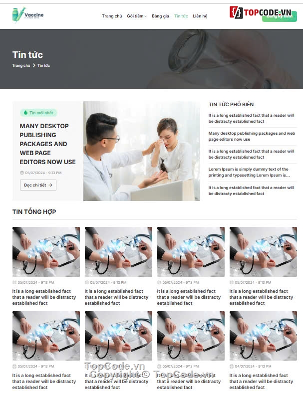 web tiêm chủng,web trung tâm tiêm chủng,Dịch vụ tiêm chủng,Sharecode Website Dịch Vụ Tiêm Chủng